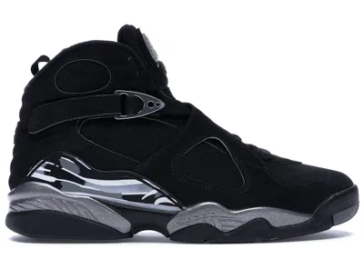 JORDAN MEN'S JORDAN 8 RETRO CHROME (2015) SNEAKERS IN BLACK/WHITE/LIGHT GRAPHITE