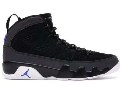 JORDAN MEN'S JORDAN 9 RETRO SNEAKERS IN BLACK/WHITE/RACER BLUE
