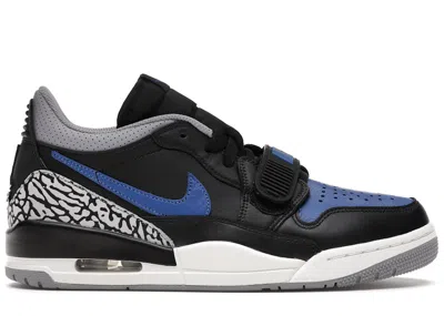 JORDAN MEN'S JORDAN LEGACY 312 LOW ROYAL SNEAKERS IN BLACK/GAME ROYAL/WHITE