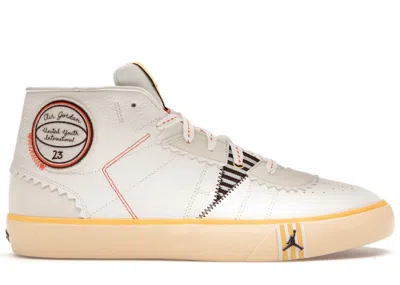 JORDAN MEN'S JORDAN SERIES MID MAISON CHATEAU ROUGE SNEAKERS IN SAIL/BROWN BASALT/PALE VANILLA