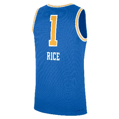 JORDAN MEN'S KIKI RICE UCLA BRUINS REPLICA  BRAND COLLEGE BASKETBALL JERSEY