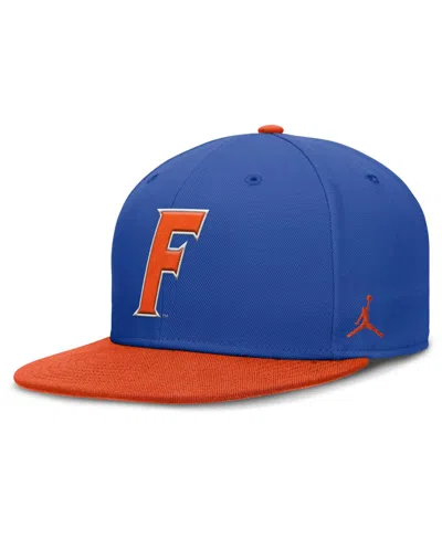 JORDAN MEN'S ROYAL/ORANGE FLORIDA GATORS TWO-TONE PRIMETIME PERFORMANCE FITTED HAT