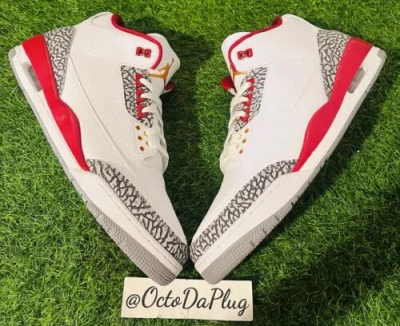 JORDAN NIKE AIR JORDAN 3 RETRO CARDINAL RED MENS MULTI SIZES CT8532-126