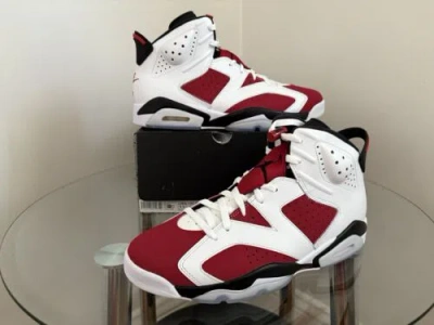 JORDAN NIKE AIR JORDAN 6 RETRO “CARMINE” (2021) CT8529-106 MEN’S SIZE 9 B-GRADE