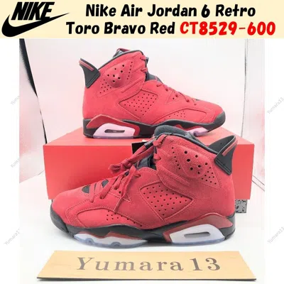JORDAN NIKE AIR JORDAN 6 RETRO TORO BRAVO RED CT8529-600 MEN'S SIZE
