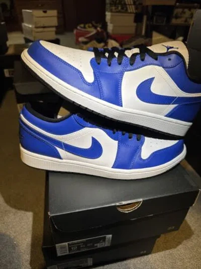 JORDAN SIZE 12 - AIR JORDAN 1 LOW GAME ROYAL