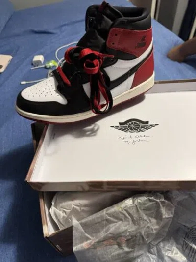 JORDAN SIZE 12 - AIR JORDAN 1 RETRO OG HIGH BLACK TOE REIMAGINED