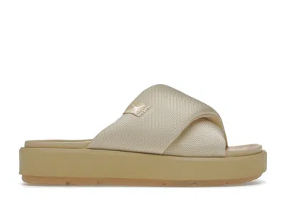 JORDAN SOPHIA SLIDE (WOMEN'S) SNEAKERS IN SESAME/WHITE