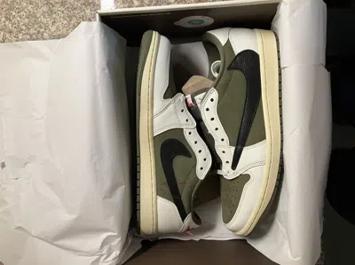 JORDAN TRAVIS SCOTT JORDAN 1 RETRO LOW OG SP TRAVIS SCOTT MEDIUM OLIVE SHOES