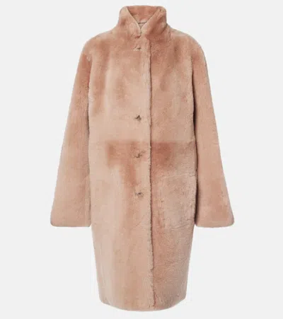 JOSEPH BRITANNY REVERSIBLE SHEARLING AND LEATHER COAT