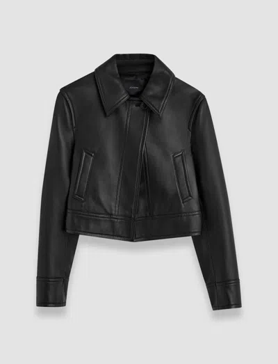 JOSEPH CARON NAPPA LEATHER JACKET