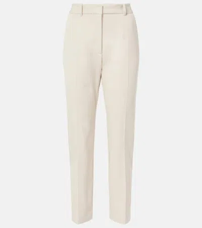 JOSEPH COLEMAN CROPPED GABARDINE SLIM PANTS