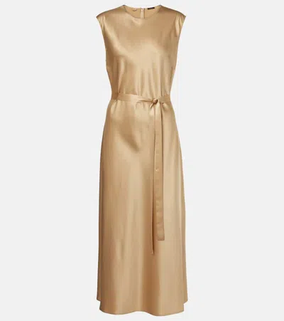 JOSEPH GARNIER SILK SATIN MIDI DRESS
