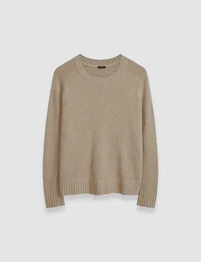 JOSEPH OPEN CASHMERE ROUND NECK JUMPER