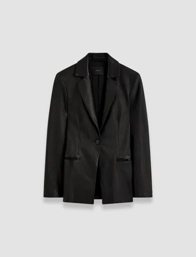 JOSEPH PASCAL LEATHER STRETCH JACKET