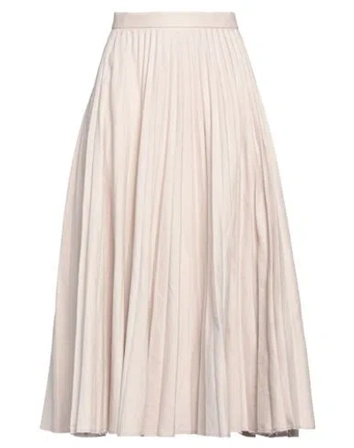 JOSEPH JOSEPH WOMAN MIDI SKIRT LIGHT PINK SIZE 10 LINEN, COTTON, ELASTANE
