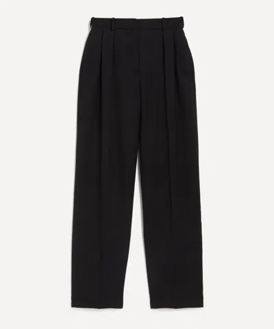 JOSEPH JOSEPH WOMEN'S BLACK BUCKLE TAILORING CREPE TROUSERS