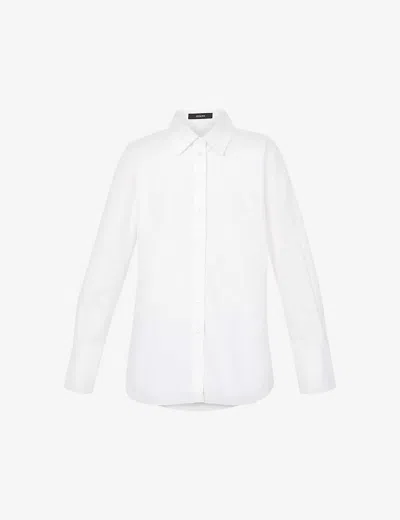 JOSEPH WOMENS JOSEPH REGULAR-FIT POPLIN COTTON SHIRT