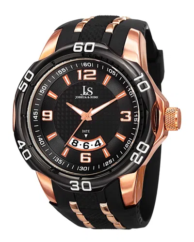 JOSHUA AND SONS JOSHUA & SONS MEN'S RUBBER WATCH