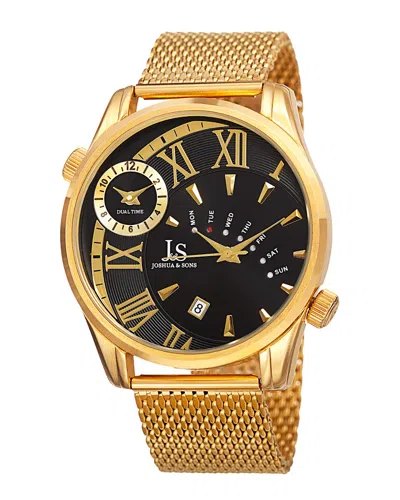 JOSHUA AND SONS JOSHUA & SONS MEN'S STAINLESS STEEL WATCH