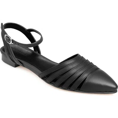 JOURNEE COLLECTION JOURNEE COLLECTION DEXIE STRAPPY POINTED TOE FLAT