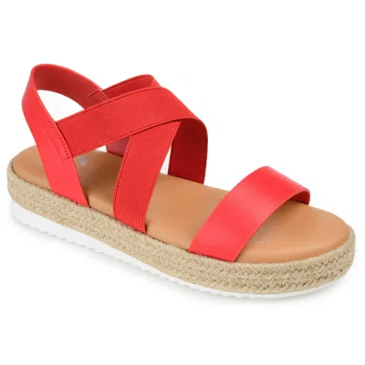 JOURNEE COLLECTION JOURNEE WOMEN'S CAROLINE ESPADRILLE SANDALS