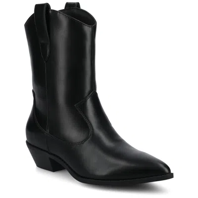 JOURNEE COLLECTION JOURNEE WOMEN'S FRITZIE WESTERN ANKLE BOOTIES