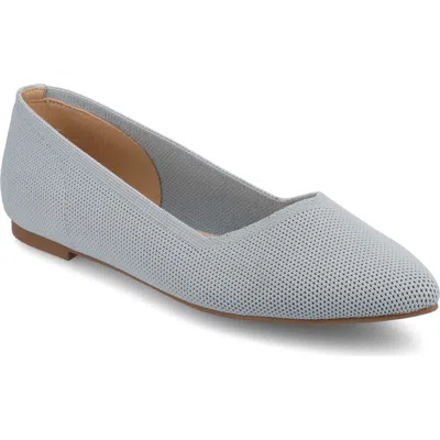 JOURNEE COLLECTION JOURNEE COLLECTION MINNAH KNIT ALMOND TOE FLAT
