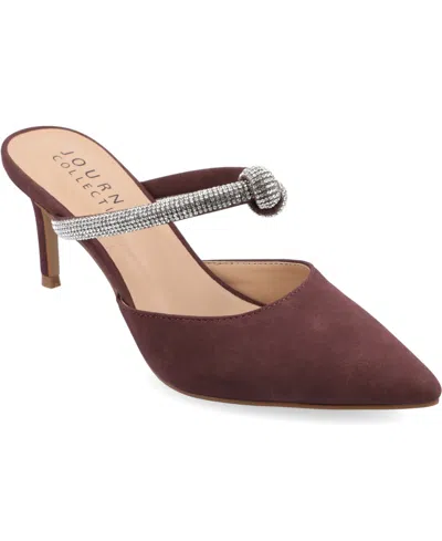 JOURNEE COLLECTION WOMEN'S LUNNA RHINESTONE KNOT DRESS PUMPS