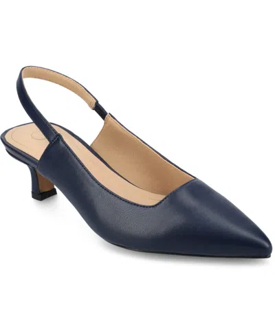 JOURNEE COLLECTION WOMEN'S PAULINA POINTED TOE SLINGBACK PUMPS
