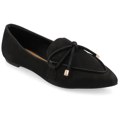 JOURNEE COLLECTION WOMENS MURIEL SLIP ON POINTED TOE LOAFER FLATS