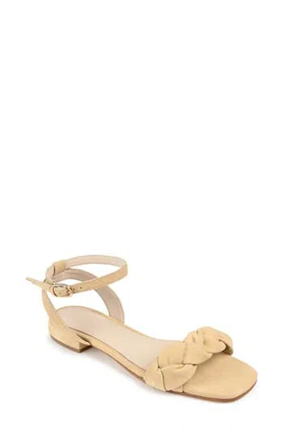 JOURNEE SIGNATURE JOURNEE SIGNATURE SELLMA BRAIDED ANKLE STRAP SANDAL