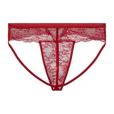 JOURNELLE RED SAPNA MENS JOCK STRAP THONG CLARET