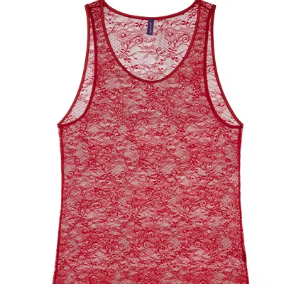 JOURNELLE RED SAPNA MENS TANK CLARET