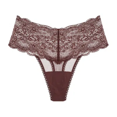 JOURNELLE WOMEN'S BROWN VICTOIRE TOUS LES JOUR THONG CHOCOLAT