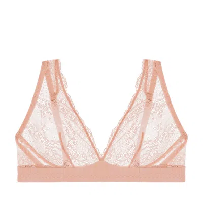 JOURNELLE WOMEN'S NEUTRALS SAPNA PLUNGE BRALETTE BLUSH