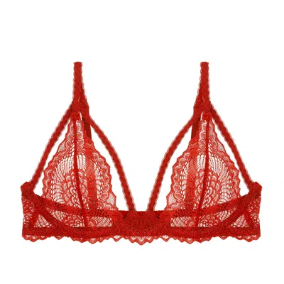 JOURNELLE WOMEN'S RED NATALIA UNDERWIRE BRA SCARLET