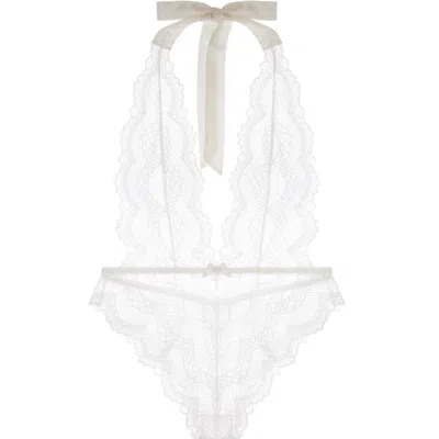 JOURNELLE WOMEN'S WHITE NATALIA BODYSUIT ALABASTER