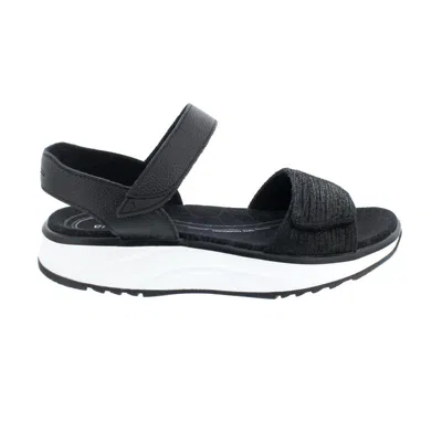 JOYA JOYA FLORES BLACK, SANDALE, FULL GRAIN LEATHER/VELOUR LEATHER, AIR-SOHLE, KATEG