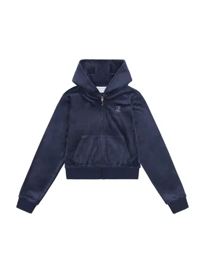 JUICY COUTURE DIAMANTE ZIP THROUGH HOODIE
