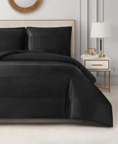 JUICY COUTURE GLAM NIGHT STRIPE 4-PC. DUVET COVER SET, FULL/QUEEN