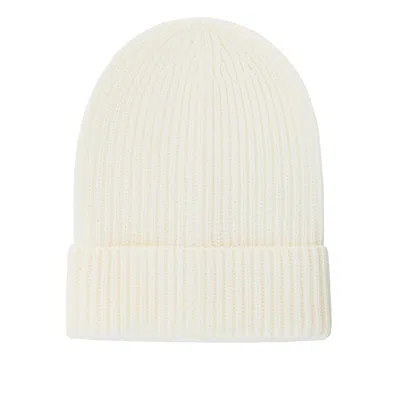 JULIA ALLERT WOMEN'S NEUTRALS KNITTING PATTERNS HAT WITH WIDE CUFF ECRU