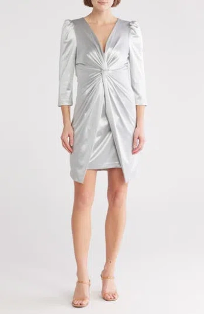 JULIA JORDAN JULIA JORDAN KNOTTED VELOUR SHEATH DRESS