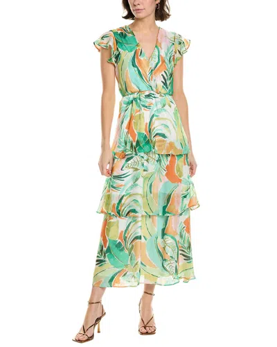 JULIA JORDAN JULIA JORDAN SATIN STRIPE MAXI DRESS