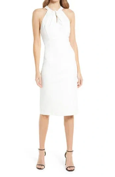 JULIA JORDAN JULIA JORDAN TWIST NECK SHEATH DRESS