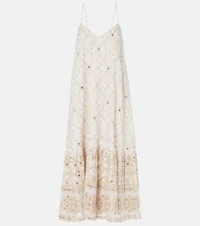 JULIET DUNN MOSAIC PRINTED COTTON MIDI DRESS