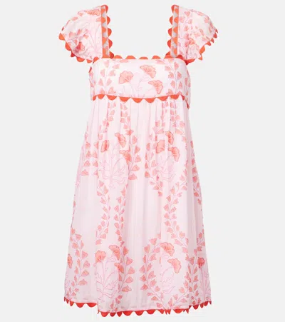 JULIET DUNN PRINTED COTTON MINIDRESS