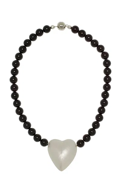 JULIETTA EXCLUSIVE GARNET BEADED PENDANT NECKLACE