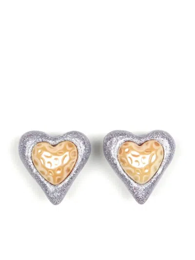 JULIETTA HEART-SHAPED STUD EARRINGS