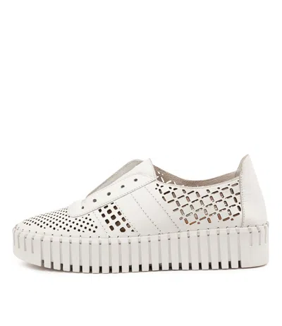 JULIETTE DJANGO & JULIETTE BAYLERS WHITE LEATHER WOMENS SHOES CASUAL SNEAKERS CASUAL